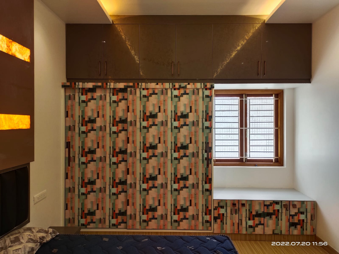 Modular Wardrobe Designs for Bedroom in Madurai